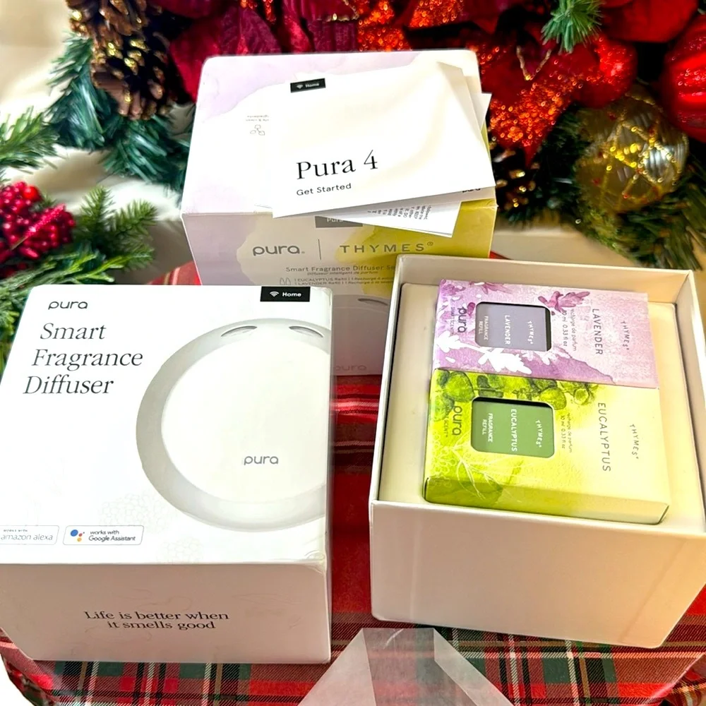 🔥💥Thymes Eucalyptus & Lavender Pura 4 Smart Fragrance Diffuser Kit